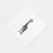 Giraffe kerst _1 servet (Hoek)
