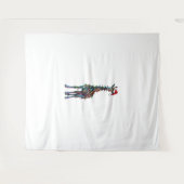 Giraffe kerst _1 wandkleed (Voorkant (horizontaal))
