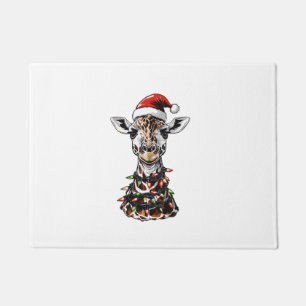 Giraffe Kerst Pet Xmas Deurmat