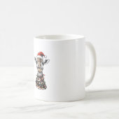 Giraffe Kerst Pet Xmas Koffiemok (Voorkant rechts)