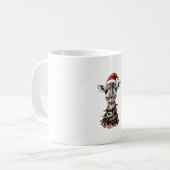 Giraffe Kerst Pet Xmas Koffiemok (Voorkant links)