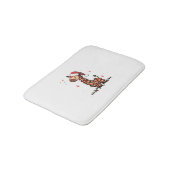 Giraffe Kerstboom Giraffe Kerstboom Vrouwen & B Badmat (Gekanteld)