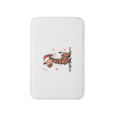 Giraffe Kerstboom Giraffe Kerstboom Vrouwen & B Badmat (Voorkant Verticaal)