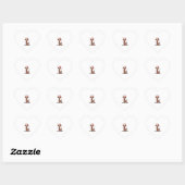 Giraffe Kerstboom Giraffe Kerstboom Vrouwen & B Hart Sticker (Vel)
