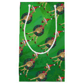 Giraffe kerstcadeau voor kleine cadeautjes klein cadeauzakje (Voorkant)