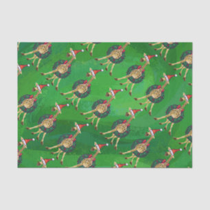 Giraffe kerstcadeaupapier tissuepapier