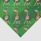 Giraffe kerstcadeaupapier tissuepapier (Detail)