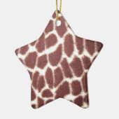 Giraffe kerstkerstversiering keramisch ornament (Links)