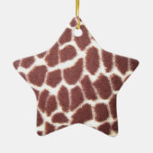 Giraffe kerstkerstversiering keramisch ornament (Achterkant)