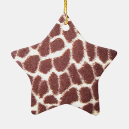 Giraffe kerstkerstversiering keramisch ornament (Achterkant)