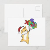 Giraffe Kerstmis Giraffes Winterdieren Briefkaart (Voorkant / Achterkant)