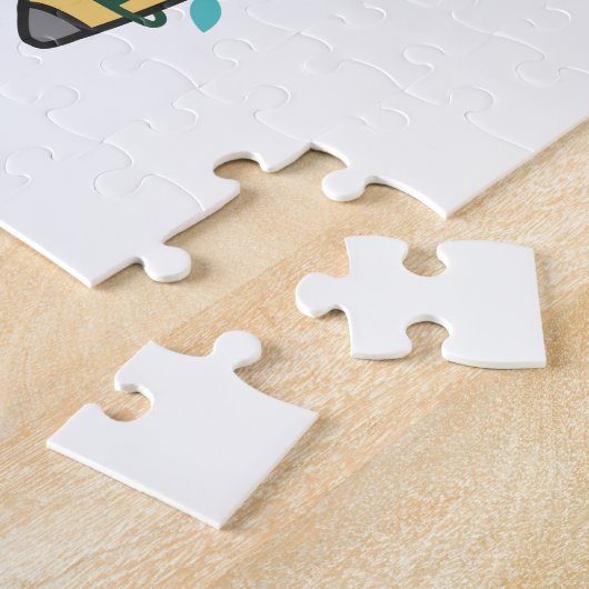 Giraffe Kerstmis Giraffes Winterdieren Legpuzzel (Zijkant)