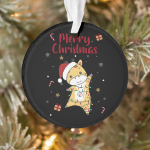 Giraffe Kerstmis Giraffes Winterdieren Ornament