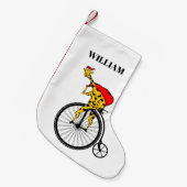 Giraffe kerstmis kleine kerstsok (Voorkant (Hangend))