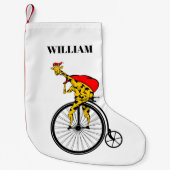 Giraffe kerstmis kleine kerstsok (Voorkant)