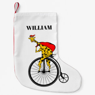 Giraffe kerstmis kleine kerstsok