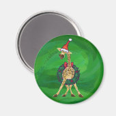 Giraffe Kerstmis Magnet (Voorkant / Achterkant)
