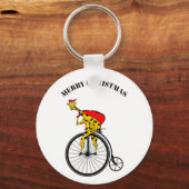 Giraffe kerstmis sleutelhanger (Voorkant)