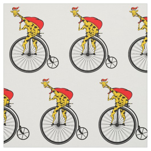 Giraffe kerstmis stof (Swatch)