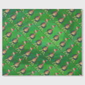 Giraffe kerstpapier cadeaupapier (Vlak)