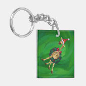 Giraffe kerstSleutelhanger Sleutelhanger (Voorkant Links)