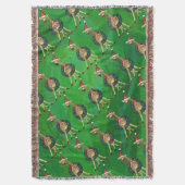 Giraffe kersttrow Blanket Deken (Voorkant Verticaal)