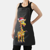 Giraffe Kerstverlichting Grappige Kerstman Giraffe Schort (Insitu)
