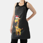 Giraffe Kerstverlichting Grappige Kerstman Giraffe Schort (Insitu)