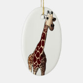 Giraffe kerstversiering keramisch ornament (Rechts)