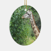 Giraffe kerstversiering keramisch ornament (Rechts)