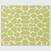 Giraffe Khaki Safari Cadeaupapier (Vlak)