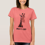 Giraffe Kijk T-shirt<br><div class="desc">Een zeer merkwaardige giraf!</div>