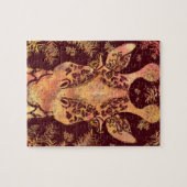 Giraffe kijkend puzzel - schilderen (Horizontaal)