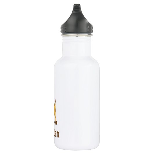 Giraffe Kinder Gepersonaliseerd Waterfles (Rechts)