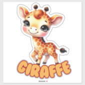 GIRAFFE - KINDERDAGVERBLIJF STICKER (Vel)