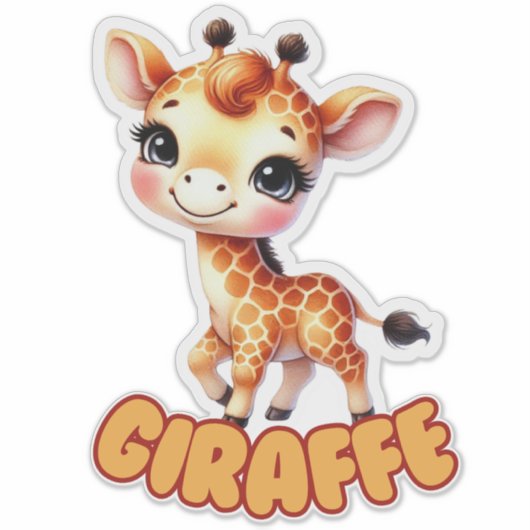 GIRAFFE - KINDERDAGVERBLIJF STICKER (Voorkant)