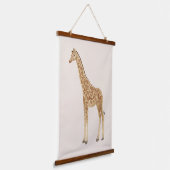 Giraffe-kinderkamer Kunst Tapijt Hangend Wandkleed (Gebogen)