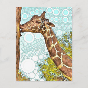 Giraffe Kiss Briefkaart