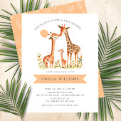 Giraffe Kisses Baby shower Uitnodiging