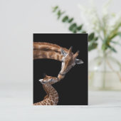 Giraffe Kisses Briefkaart (Staand voorkant)