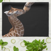 Giraffe Kisses Kitchen Towel Theedoek (Gevouwen)
