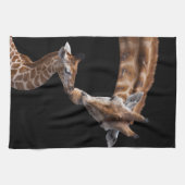 Giraffe Kisses Kitchen Towel Theedoek (Horizontaal)