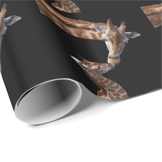 Giraffe Kisses-pakpapier Cadeaupapier (Rol Hoek)