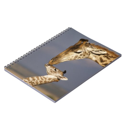 Giraffe KissingBaby Giraffe Notitieboek (Linkerzijde)