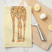 Giraffe Kitchen Towel - Aangepaste kleuren Theedoek (Quarter Fold)