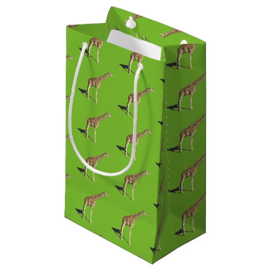 Giraffe Klein Cadeauzakje (Voorkant Gekanteld)