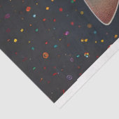 Giraffe Kleurrijke Huidcirkel Achtergrond Decoupag Tissuepapier (Detail)