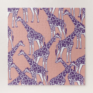 Giraffe Kleurrijke Vlekken Safari Illustratie Legpuzzel
