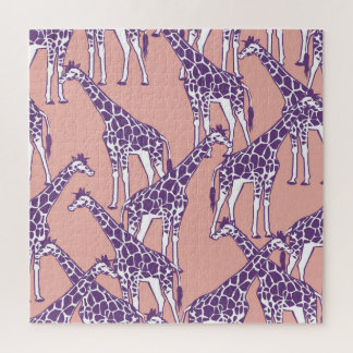 Giraffe Kleurrijke Vlekken Safari Illustratie Legpuzzel
