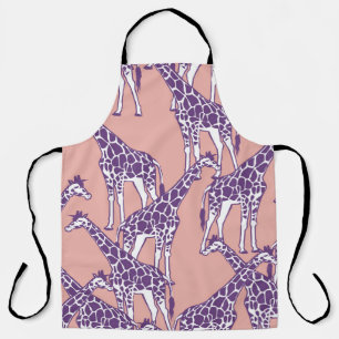 Giraffe Kleurrijke Vlekken  Safari Illustratie Schort